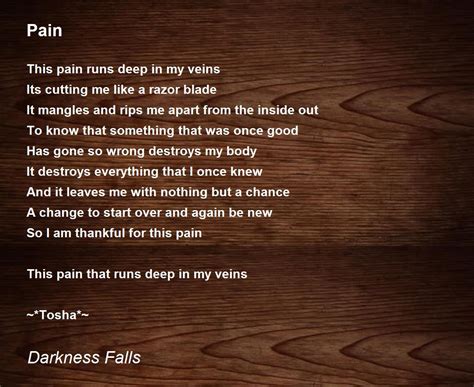 Best Famous Pain Poems · Still I Rise · The Dream · Touched by An Angel · On the Pulse of Morning · Ode to a Nightingale · So I Say GOODBYE · Inaugural Poem · The . . Short poems about pain